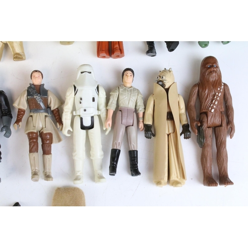 1667 - Star Wars - 41 Original Star Wars figures to include Luke Skywalker (In Battle Poncho), Squid Head, ... 