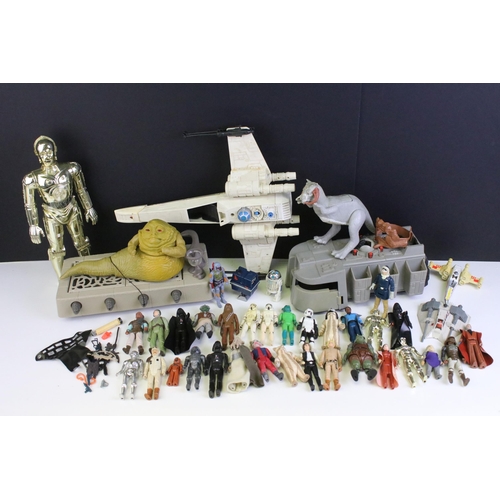 1668 - Star Wars - 36 Original Star Wars figures to include 2 x Darth Vader, Chewbacca, Squid Head, Nien Nu... 