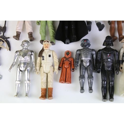 1668 - Star Wars - 36 Original Star Wars figures to include 2 x Darth Vader, Chewbacca, Squid Head, Nien Nu... 