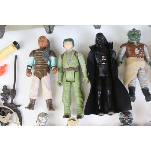 1668 - Star Wars - 36 Original Star Wars figures to include 2 x Darth Vader, Chewbacca, Squid Head, Nien Nu... 