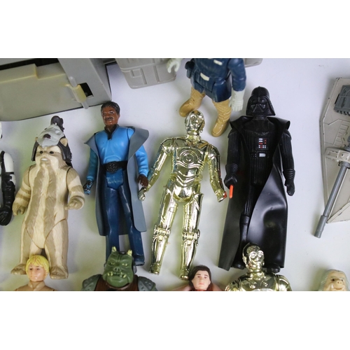 1668 - Star Wars - 36 Original Star Wars figures to include 2 x Darth Vader, Chewbacca, Squid Head, Nien Nu... 