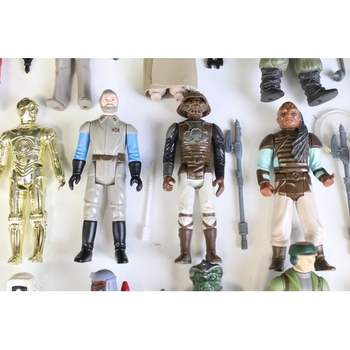 1669 - Star Wars - 77 Original Star Wars figures featuring Hammerhead, Snaggletooth, R5-D4, Jawa, Chewbacca... 