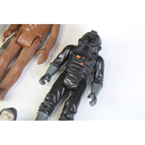 1671 - Star Wars - 14 original Star Wars figures to include Logray Ewok Medicine Man, Han Solo In Trench Co... 