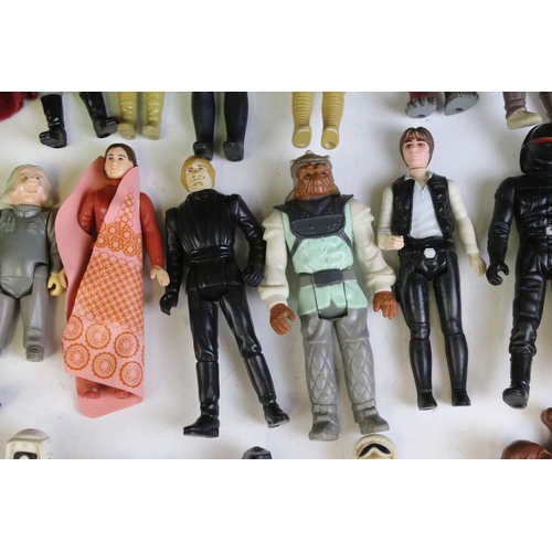 1673 - Star Wars - 70 Original Star Wars figures to include Death Star Gunner (Last 17), Han Solo, Darth Va... 
