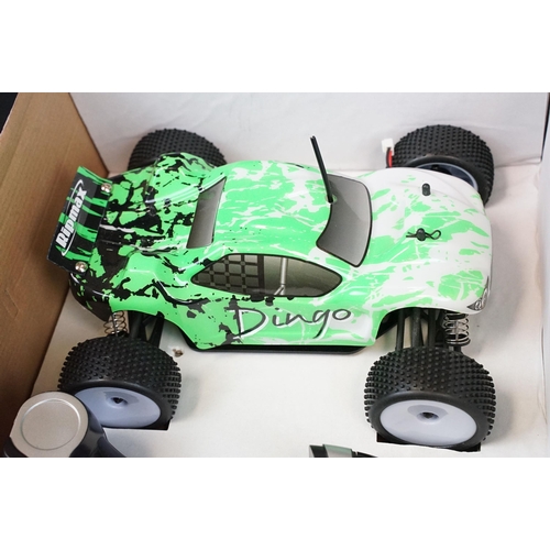 417 - Boxed 1/18 Ripmax Dingo 4WD Electric Off Road Truggy (complete and unused) plus a boxed ERTL 1/32 Di... 