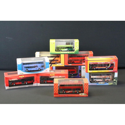 1043 - 12 Boxed / cased Creative Master Northcord Ltd Creative Masters diecast model buses to include UKBUS... 