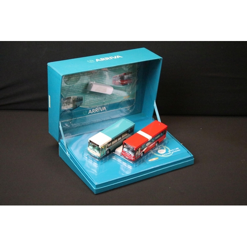 1044 - 14 Boxed / cased diecast model buses to include 5 x Creative Master models featuring UKBUS6001, UKBU... 