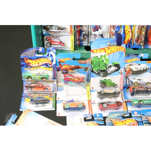 1059 - 134 Carded Mattel Hot Wheels diecast models to include Street Beasts, Experimotor, Brick Rides, HW D... 