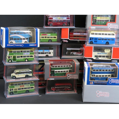 1217 - 40 Boxed / cased 1/76 scale Corgi Original Omnibus diecast models to include Limited Edition models,... 