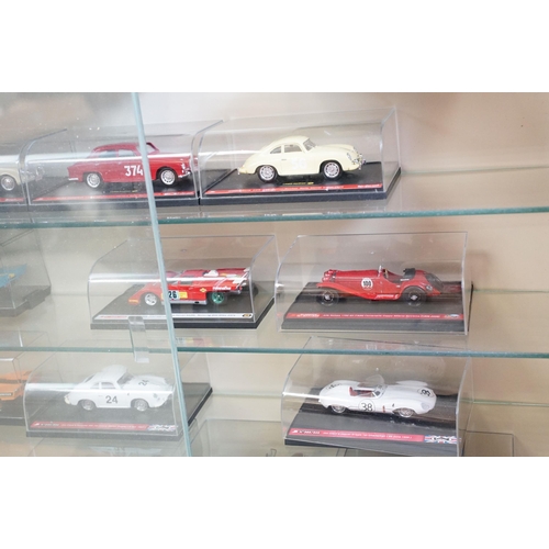 1212 - 63 Cased diecast models to include Paul's Model Art Minichamps, Brumm Rallye Monte Carlo, Vitesse an... 