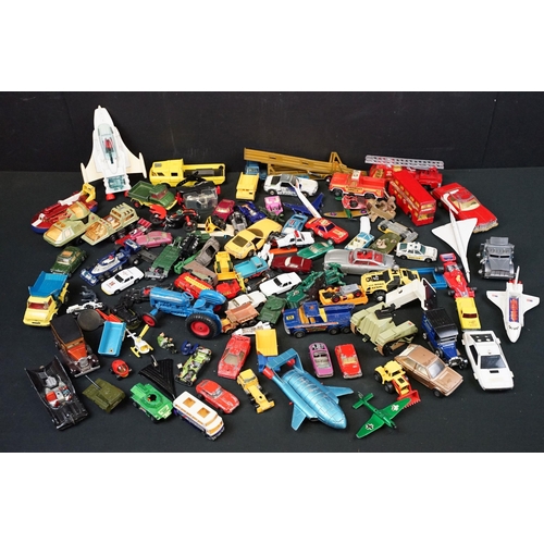 1234 - Quantity of play worn diecast featuring Corgi, Dinky, Crescent, Matchbox, etc