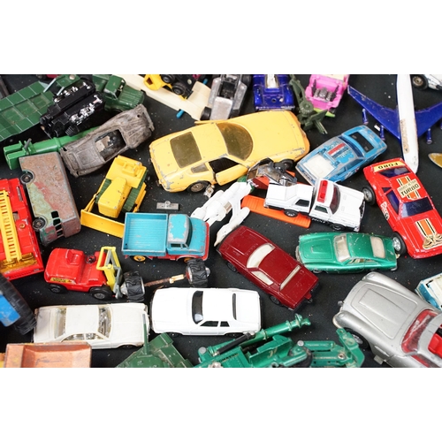 1234 - Quantity of play worn diecast featuring Corgi, Dinky, Crescent, Matchbox, etc