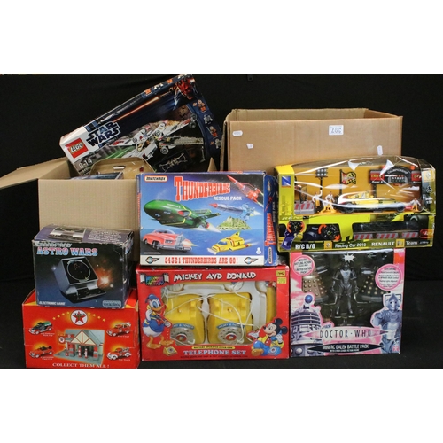 397 - Collection of 16 boxed toys and games to include Grandstand Astro Wars Electronic Game, Corgi CC9660... 