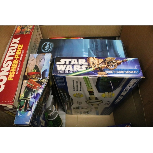 397 - Collection of 16 boxed toys and games to include Grandstand Astro Wars Electronic Game, Corgi CC9660... 