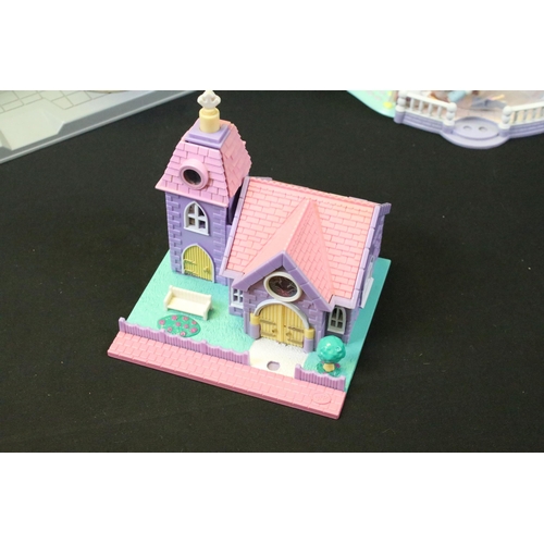 463 - Collection of various Bluebird Polly Pocket sets and village sets to include Wonderful Wedding Party... 