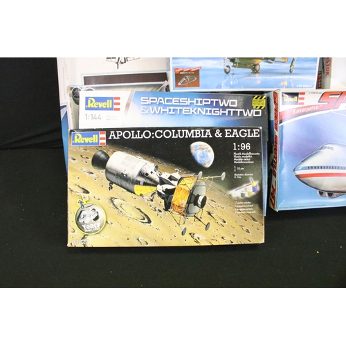 334 - 13 Boxed space related plastic model kits to include Monogram Astronauts 5907 1/72 b-52 with Experim... 