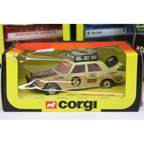 1265 - 21 Boxed Corgi diecast models to include 295 Renault 5TS, 470 Green Line Bus, 480 AEC Renown, 499 Fo... 