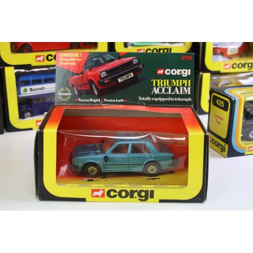 1265 - 21 Boxed Corgi diecast models to include 295 Renault 5TS, 470 Green Line Bus, 480 AEC Renown, 499 Fo... 