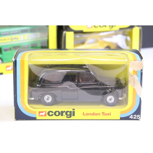 1265 - 21 Boxed Corgi diecast models to include 295 Renault 5TS, 470 Green Line Bus, 480 AEC Renown, 499 Fo... 