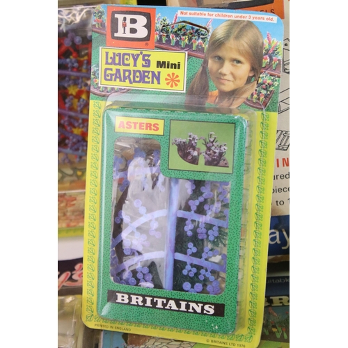 1266 - 14 Boxed / carded Britains diecast models and accessories sets to include 5 x 7180 Lucy's Little Gar... 