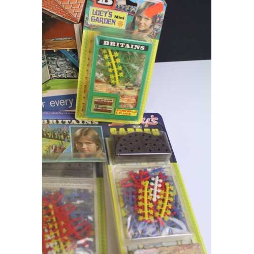 1266 - 14 Boxed / carded Britains diecast models and accessories sets to include 5 x 7180 Lucy's Little Gar... 