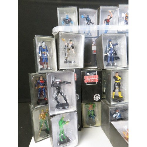 360 - 47 Boxed Eaglemoss DC Super Hero Collection metal figures featuring Bane Perdicon, Supergirl, Gorill... 