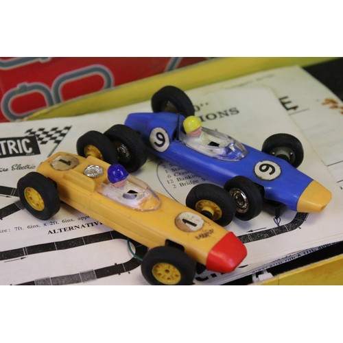 350 - Quantity of Scalextric to include boxed Triang Set 50 (2 x Slot Cars (C72 and C73), track, 2 x contr... 