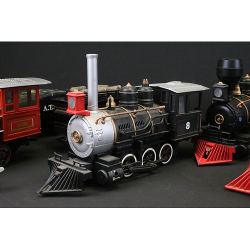 239 - Collection of G scale plastic model railway mainly featuring Scientific Toys to include locomotives ... 