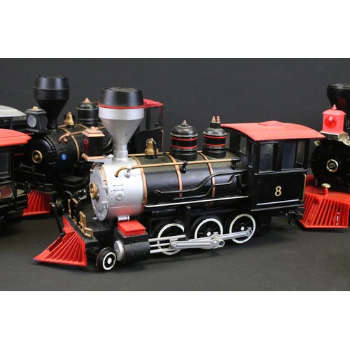 239 - Collection of G scale plastic model railway mainly featuring Scientific Toys to include locomotives ... 