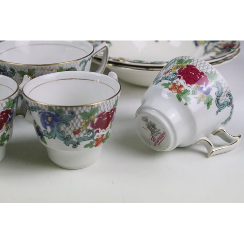 107 - Royal Cauldon 'Victoria' & Booths 'Floradora' tea and dinner ware to include teacups, coffee cups, s... 