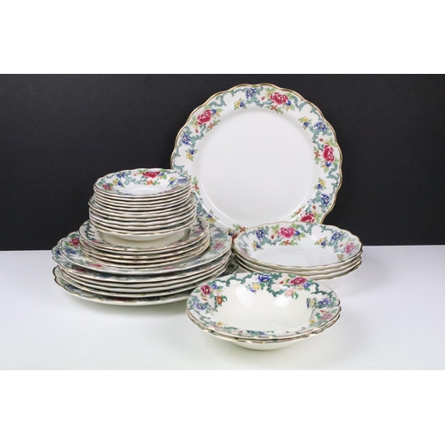 107 - Royal Cauldon 'Victoria' & Booths 'Floradora' tea and dinner ware to include teacups, coffee cups, s... 