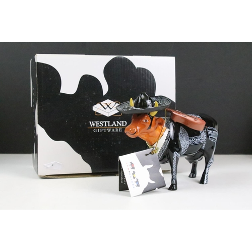 111 - Seven boxed Westland Giftware Cow Parade ceramic models to include Party Cow (9178), You Can't have ... 