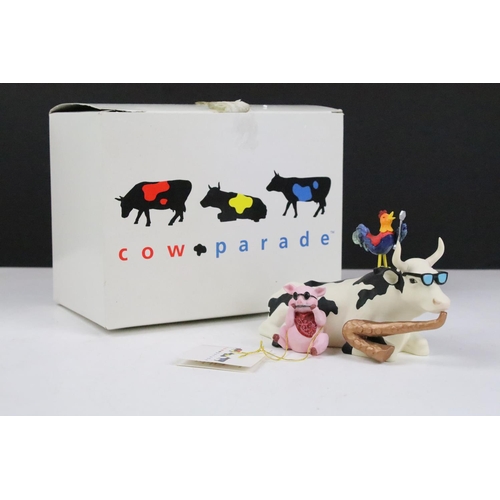 111 - Seven boxed Westland Giftware Cow Parade ceramic models to include Party Cow (9178), You Can't have ... 