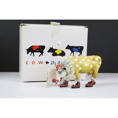 111 - Seven boxed Westland Giftware Cow Parade ceramic models to include Party Cow (9178), You Can't have ... 