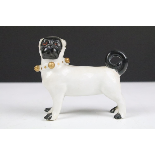 90 - Collection of ceramics dog figurines to include B&G Denmark dog, Royal Doulton figurines including c... 