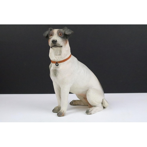 90 - Collection of ceramics dog figurines to include B&G Denmark dog, Royal Doulton figurines including c... 