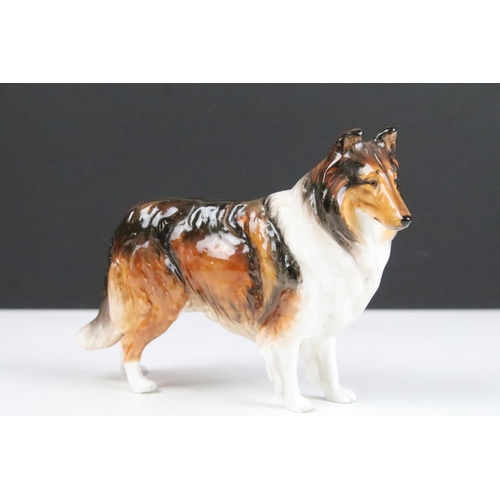 90 - Collection of ceramics dog figurines to include B&G Denmark dog, Royal Doulton figurines including c... 