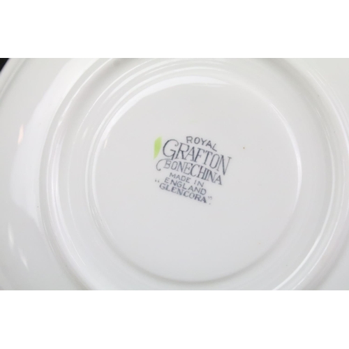 95 - Royal Grafton 'Glencora' tea set for six, pattern 6690, to include six trios, sandwich plate, sugar ... 