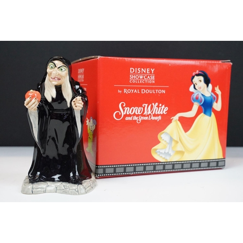 44 - Collection of 11 Royal Doulton Disney Snow White porcelain figures to include Snow White (DP 5), Doc... 