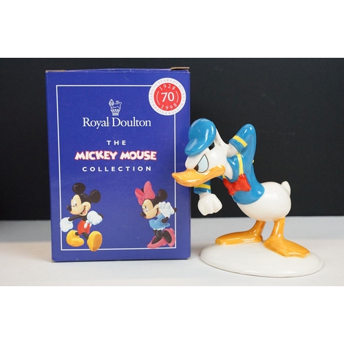 67 - Six boxed Royal Doulton 'The Mickey Mouse Collection' 70th Anniversary figures to include Pluto, Min... 