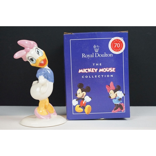 67 - Six boxed Royal Doulton 'The Mickey Mouse Collection' 70th Anniversary figures to include Pluto, Min... 