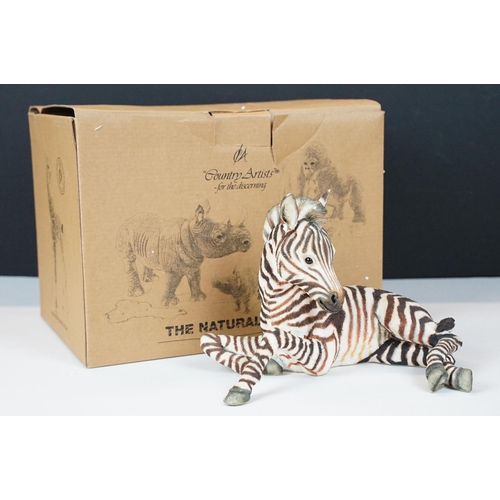 77 - Nine boxed Country Artists 'The Natural World' figures to include 03516 Chinchilla, 02553 Zebra, 025... 