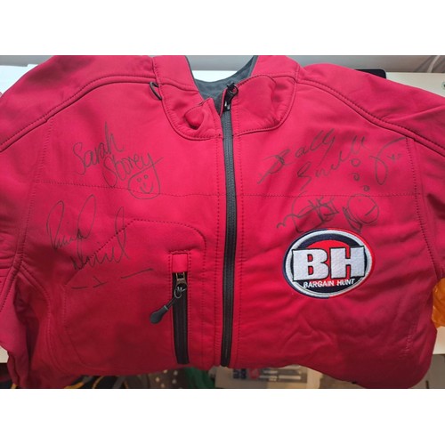 67 - Feel like a champion with your own Bargain Hunt jacket signed by GB sporting legends Sally Gunnell O... 