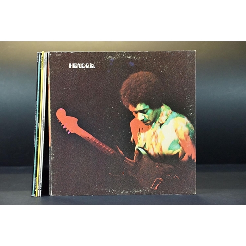 443 - Vinyl - 5 Jimi Hendrix and 2 Frank Zappa LPs to include Band Of Gypsys (STAO 472) Cg+/Ex, Are You Ex... 