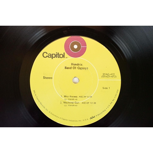 443 - Vinyl - 5 Jimi Hendrix and 2 Frank Zappa LPs to include Band Of Gypsys (STAO 472) Cg+/Ex, Are You Ex... 