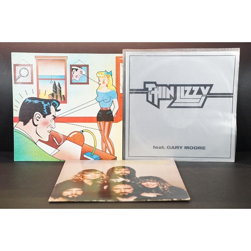 447 - Vinyl - 3 private pressing albums to include: Thin Lizzy – Feat. Gary Moore - Preston Guildhall 17.4... 