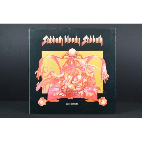 477 - Vinyl - 10 Black Sabbath LPs to include self titled (Vertigo Records VO6 with Dunbar credit, swirl i... 