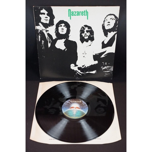 494 - Vinyl - 11 albums by Nazareth to include: Nazareth (UK 1974, Mooncrest - CREST 10) EX, Exercises (UK... 