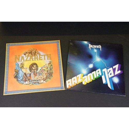 494 - Vinyl - 11 albums by Nazareth to include: Nazareth (UK 1974, Mooncrest - CREST 10) EX, Exercises (UK... 