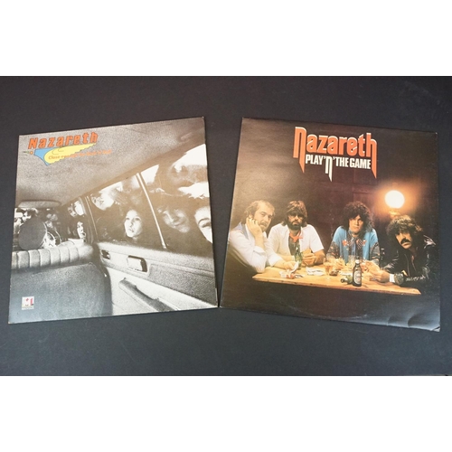 494 - Vinyl - 11 albums by Nazareth to include: Nazareth (UK 1974, Mooncrest - CREST 10) EX, Exercises (UK... 